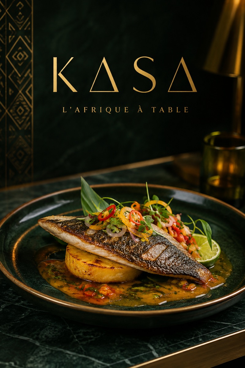 Restaurant Kasa — affiche gastronomique