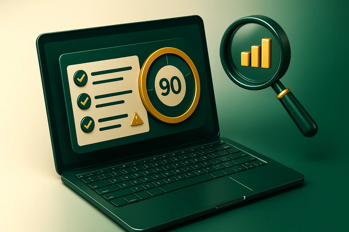 Score d'audit marketing — le tableau de bord Avance Hub